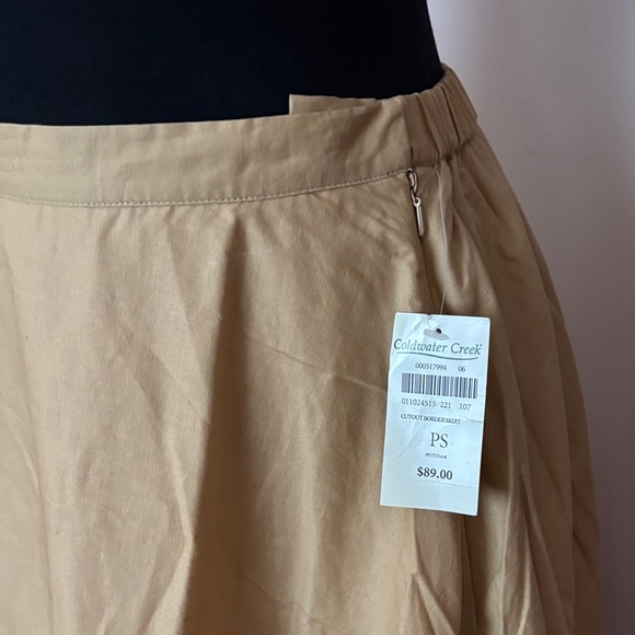 Coldwater Creek Tan A-Line Skirt - Picture 3 of 4